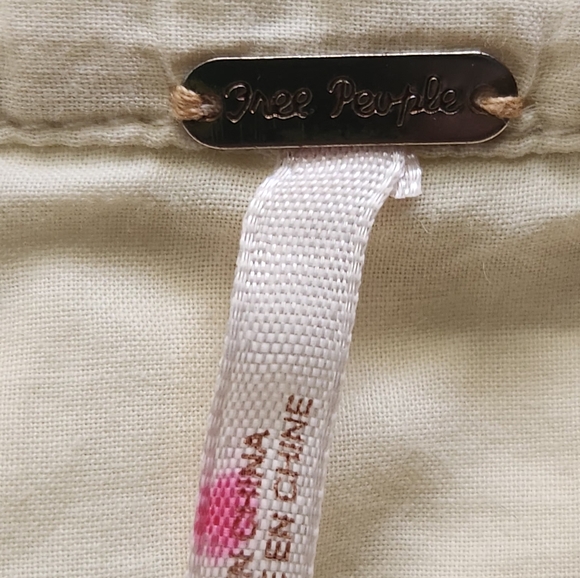 Free People Crochet Tiered Lace Mini Skirt Off White Cotton Lined Size 2 - Picture 5 of 7